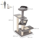 Cat Tree Activity Centre with Scratching Posts | Multi-Level Kitten Climbing Tower