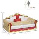 Cat Scratching Board Lounge Sofa with Catnip | Cardboard Cat Scratcher Bed 58cm