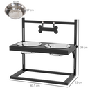 Adjustable Raised Dog Bowl Stand | Elevated Feeder for Small, Medium & Large Dogs
