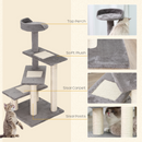 Cat Tree Activity Centre with Scratching Posts | Multi-Level Kitten Climbing Tower