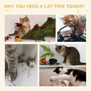 Cat Tree Activity Centre with Scratching Posts | Multi-Level Kitten Climbing Tower