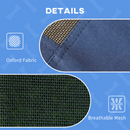 92cm Elevated Dog Bed with UV Protection Canopy | Cooling Raised Pet Cot for Indoor & Outdoor Use