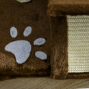 Cat Tree Activity Centre with Scratching Posts, Tunnel & Dangling Ball | Plush Cat Tower