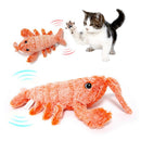 Interactive Electric Jumping Shrimp Cat Toy